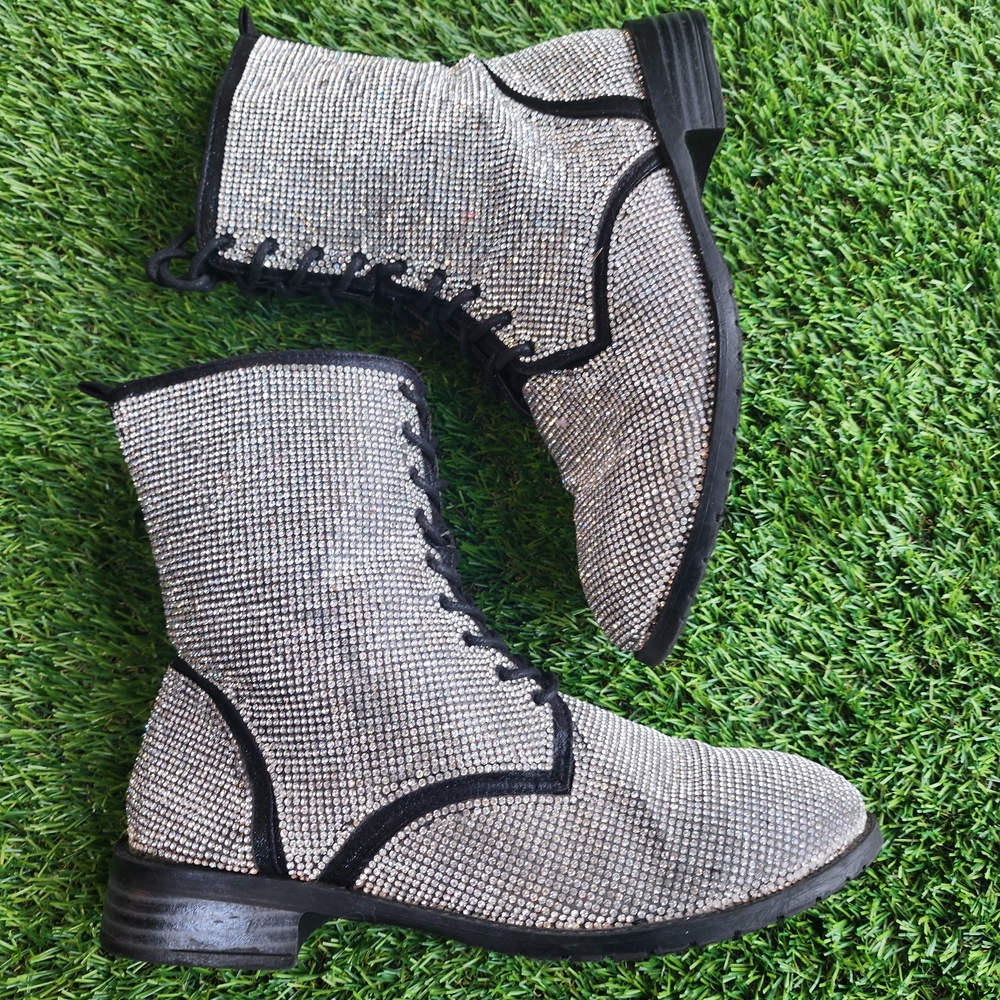 Sparkling Silver Women's Boots
